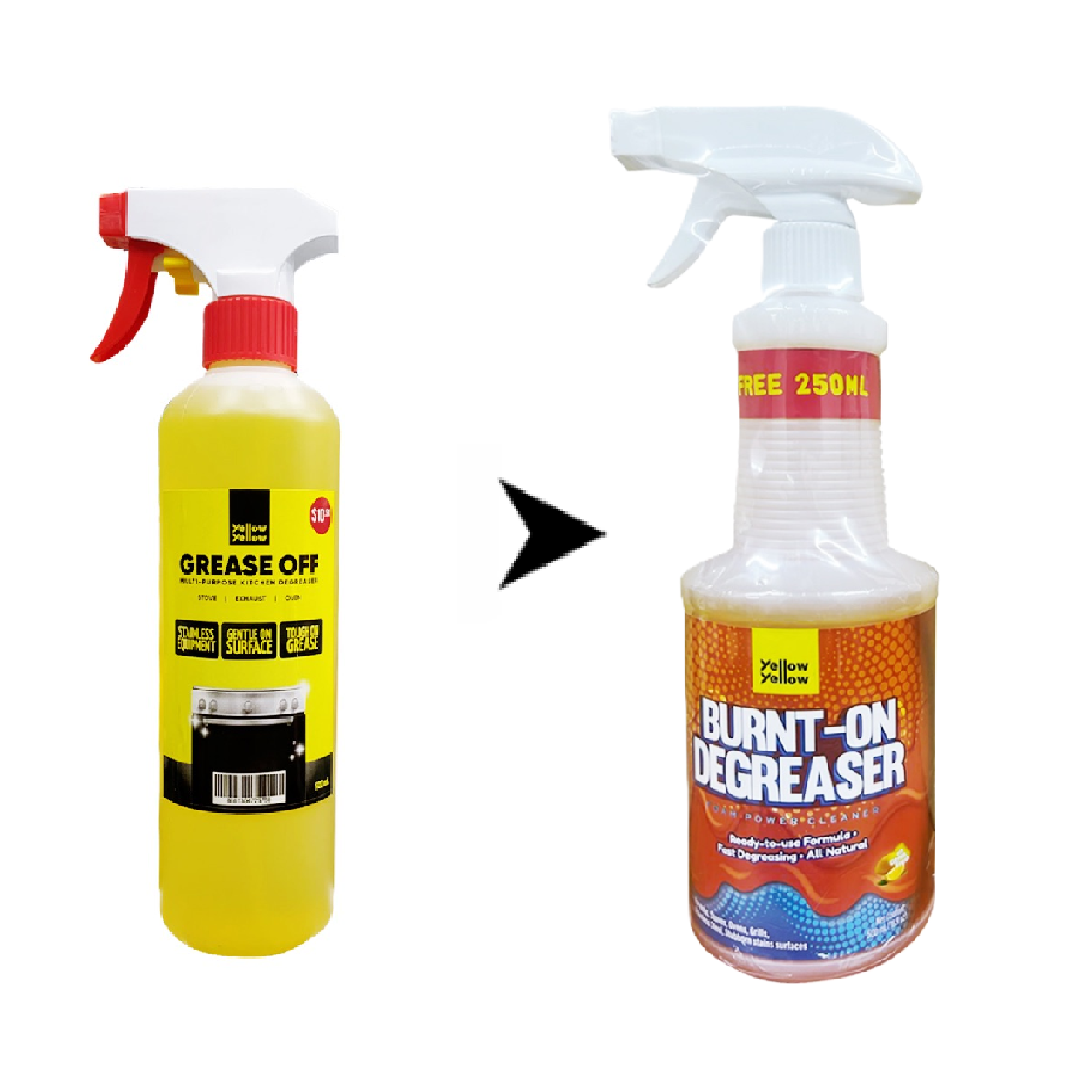 Yellowyellow BURNT-ON Degreaser GREASE OFF Power Cleaner 500ML FREE 250ML HC-413
